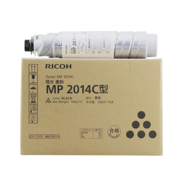 图片 理光MP2014C型碳粉160g（适用于mp2014ad粉盒）黑色